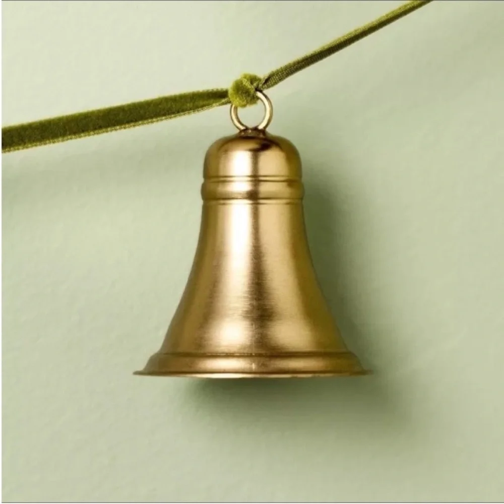 5' Decorative Brass Bell Christmas Garland Antique Finish - Hearth & Hand